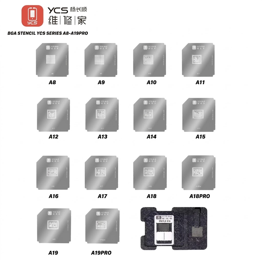 Kit de stencil para Cpu con base YCS (A8-A19pro) 